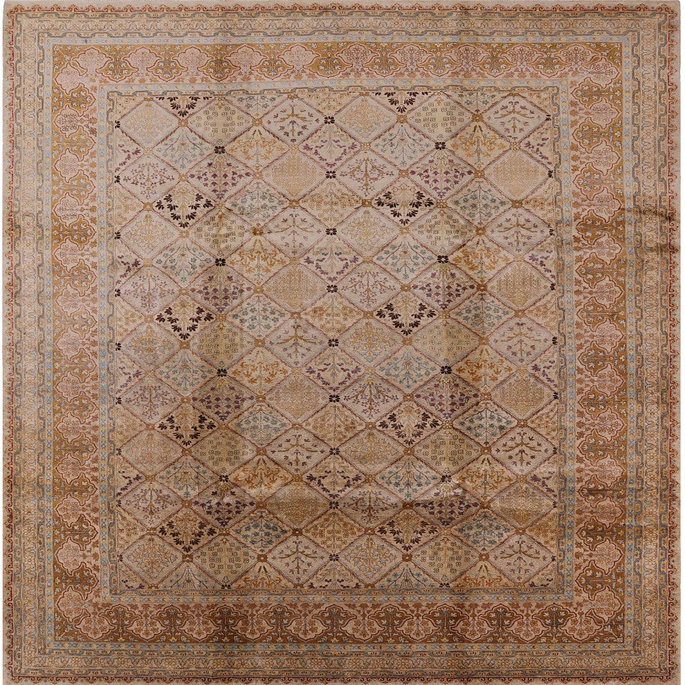Ahgly Company Indoor Square Mid-Century Modern Area Rugs, 6' Square