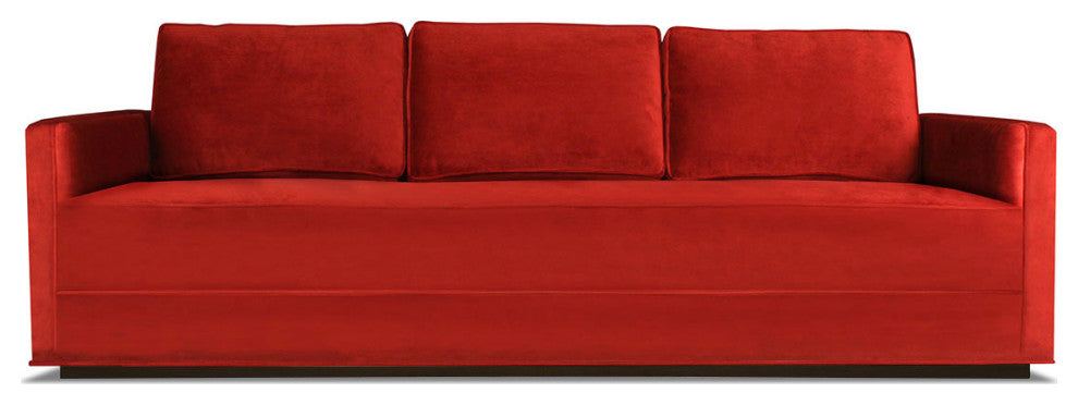 Nativa Interiors Adalyn 84" Sofa, Red, Deep Plush Depth