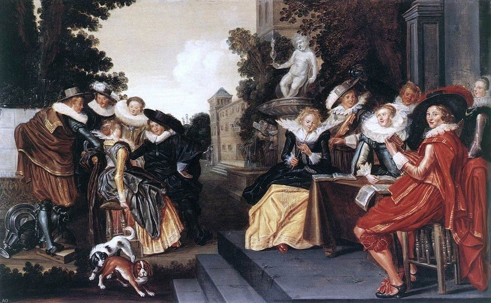 Dirck Hals Music-Making Company on a Terrace Wall Decal