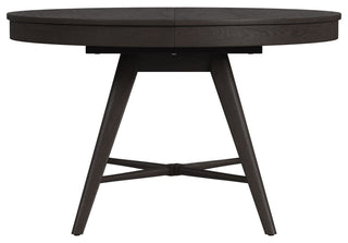Bayside 48" Wide Solid Ash Round Dining Table, Black