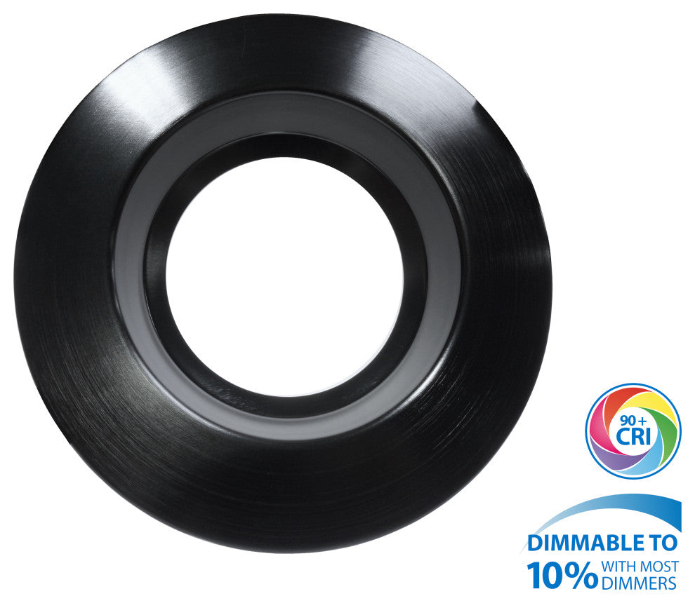 DCR56(v2) Black High-Output LED Recessed Downlight, 2700K
