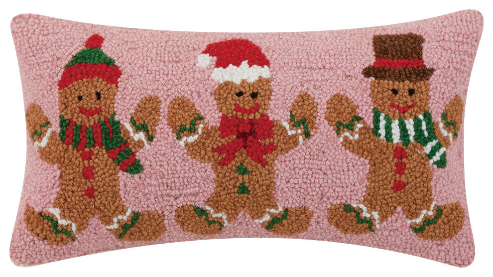 Gingerbreads Group Three Hook Pillow