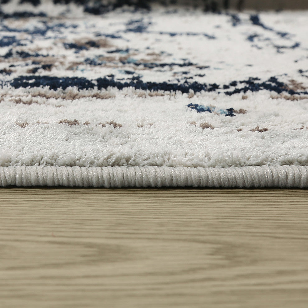 LNC Polyester Rugs Traditional Vintage Distressed Area Rug, 5' X 8'