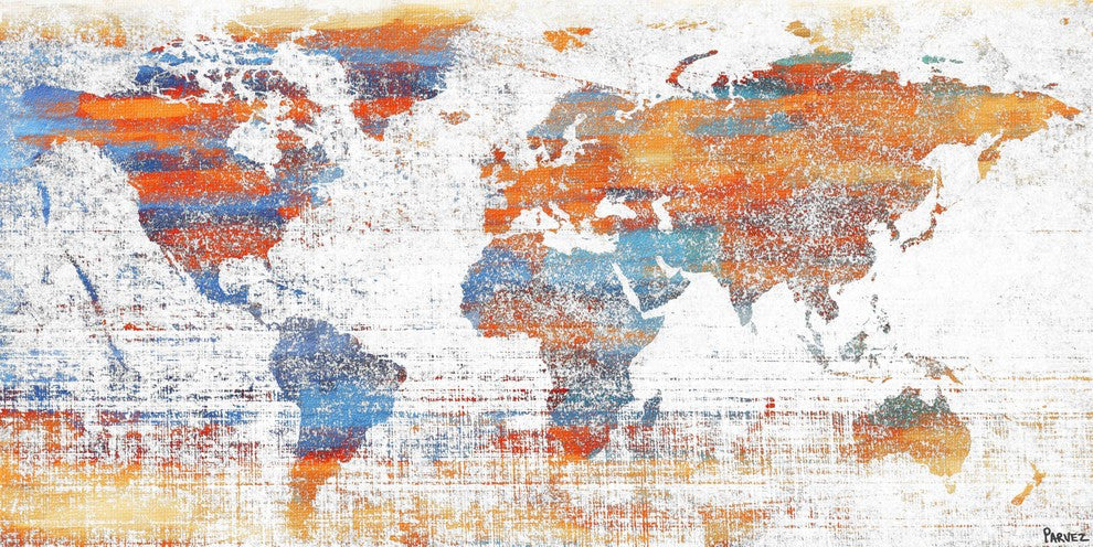 "Warm World" Print on Canvas, 45"x22.5"