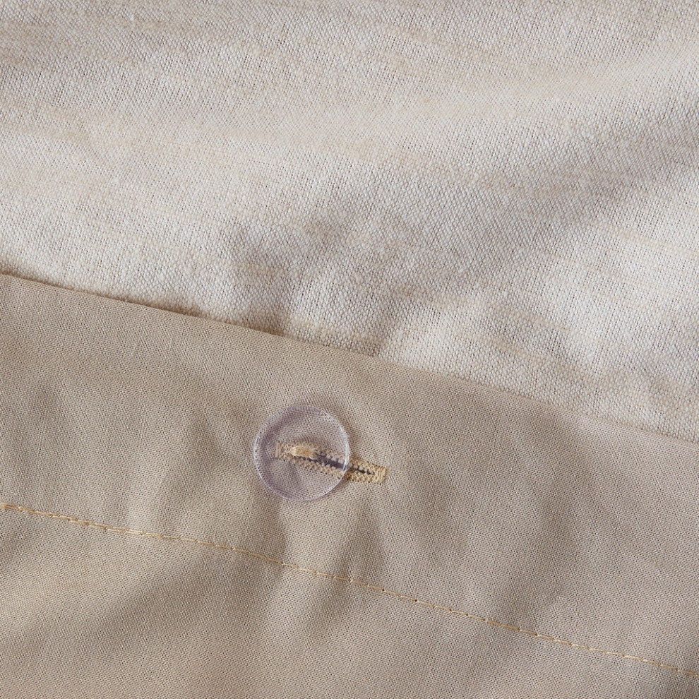 Clean Spaces Dover 3 Piece Organic Cotton Oversized Duvet Cover Set