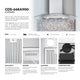 Cosmo 380 CFM Wall Mount Vent Range Hood With Permanent Filters & Glass Canopy, 36", Ducted