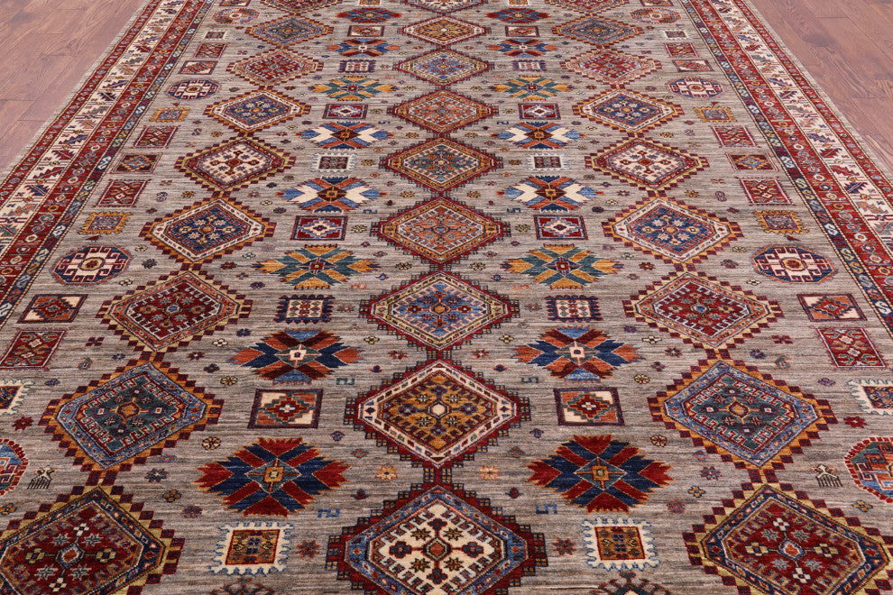 Super Kazak Hand Knotted Wool Rug8' 7" X 12' 0" Q5564
