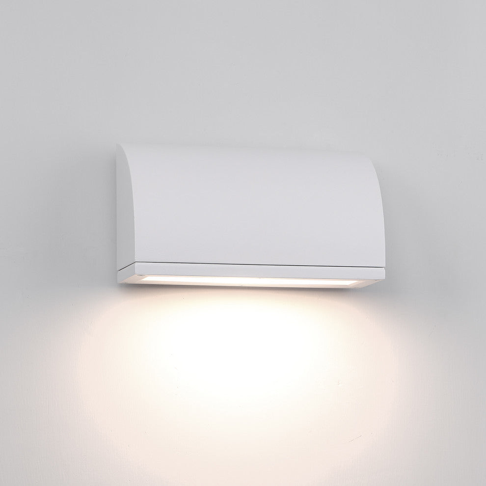 WAC Lighting Scoop LED Indoor or Outdoor Wall Light, White