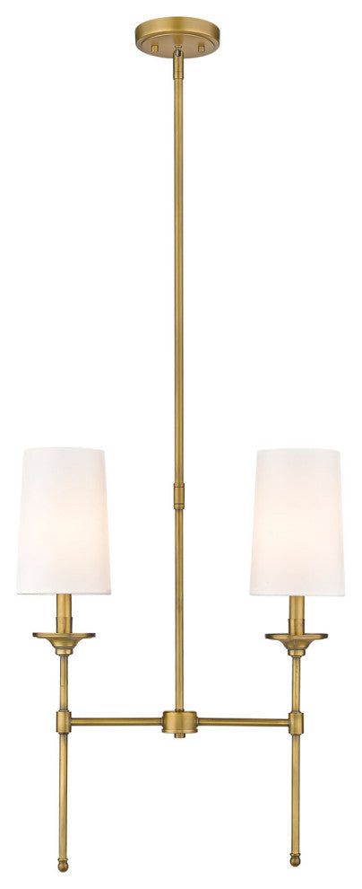 Zlite 3033-2L-RB 2-Light Island, Off White