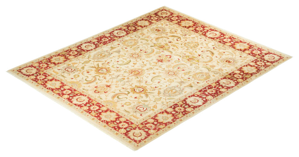 Sadie, One-of-a-Kind Hand-Knotted Area Rug Ivory, 8'2"x9'10"