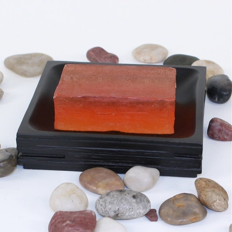 Square Black Soap Holder