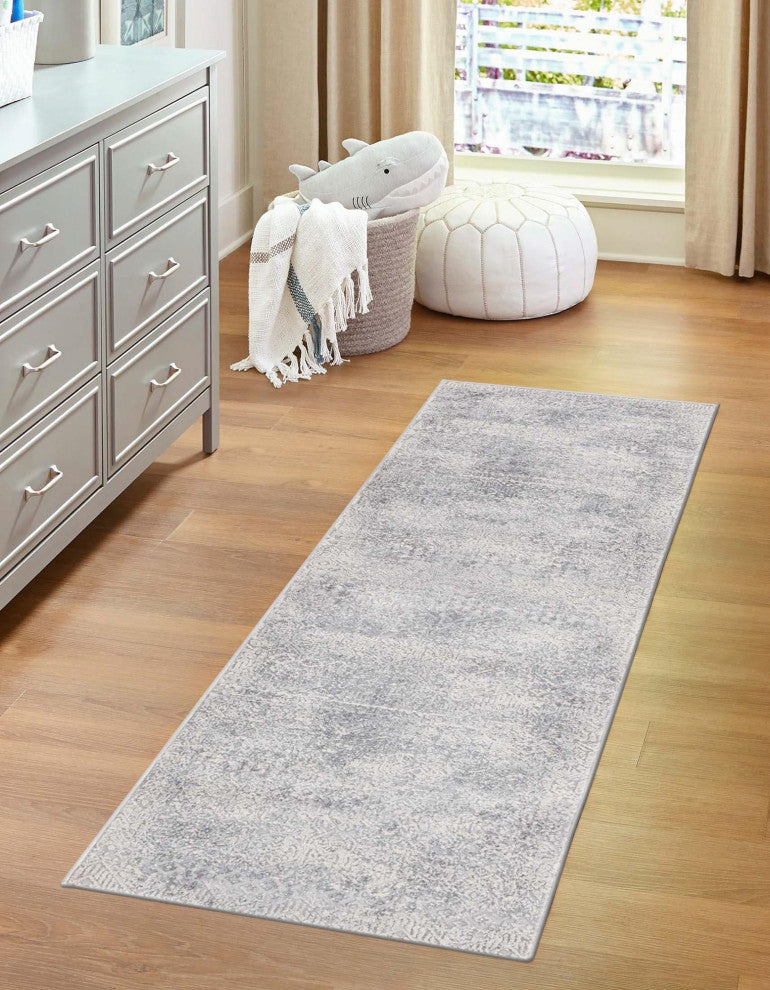 Unique Loom Sarah Finsbury Rug, Gray, 2'x9'10" Runner