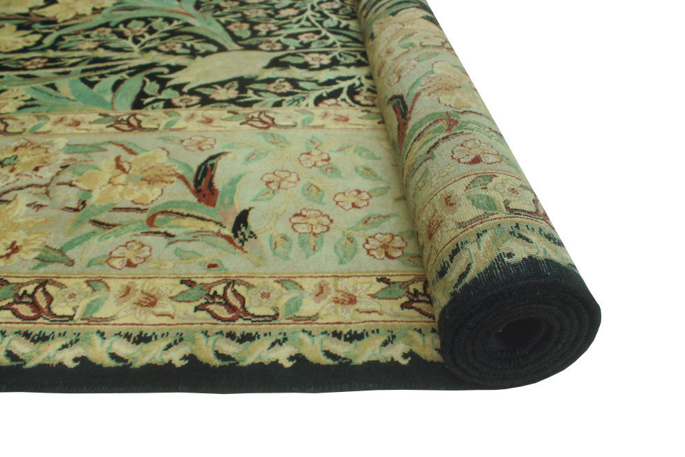Pak-Persian Marlowe Black/Bone Gray Rug, 8'2x10'1