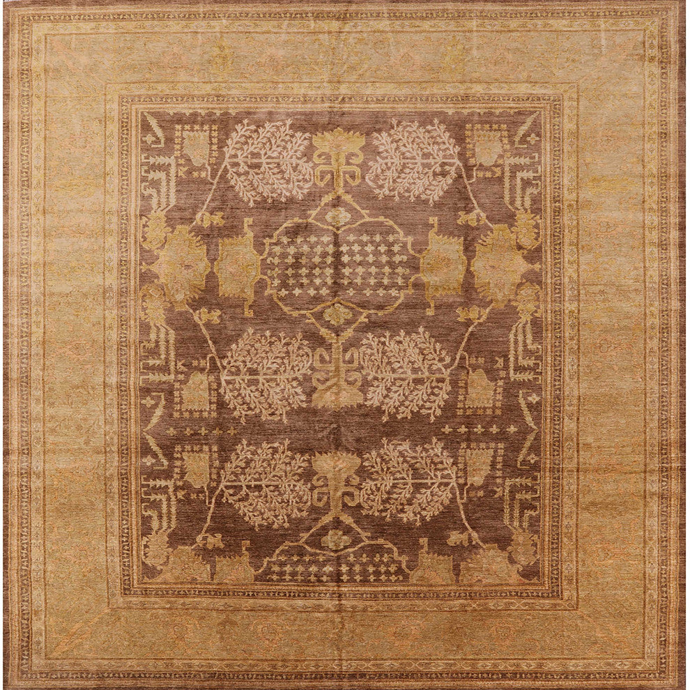 Ahgly Company Indoor Square Mid-Century Modern Area Rugs, 7' Square