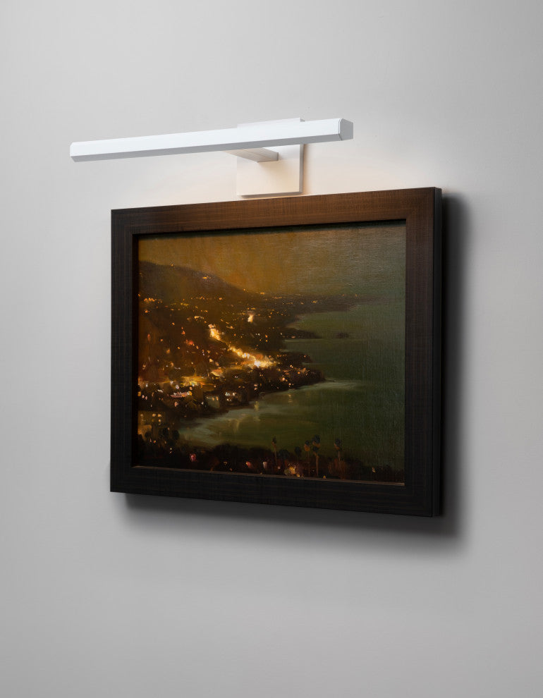 Cerno Art Light, 12"W, White, 3500K, Hardwire 120V Dimmable