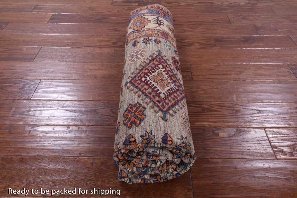 5' 10" X 7' 9" Super Kazak Hand Knotted Wool Rug Q9855