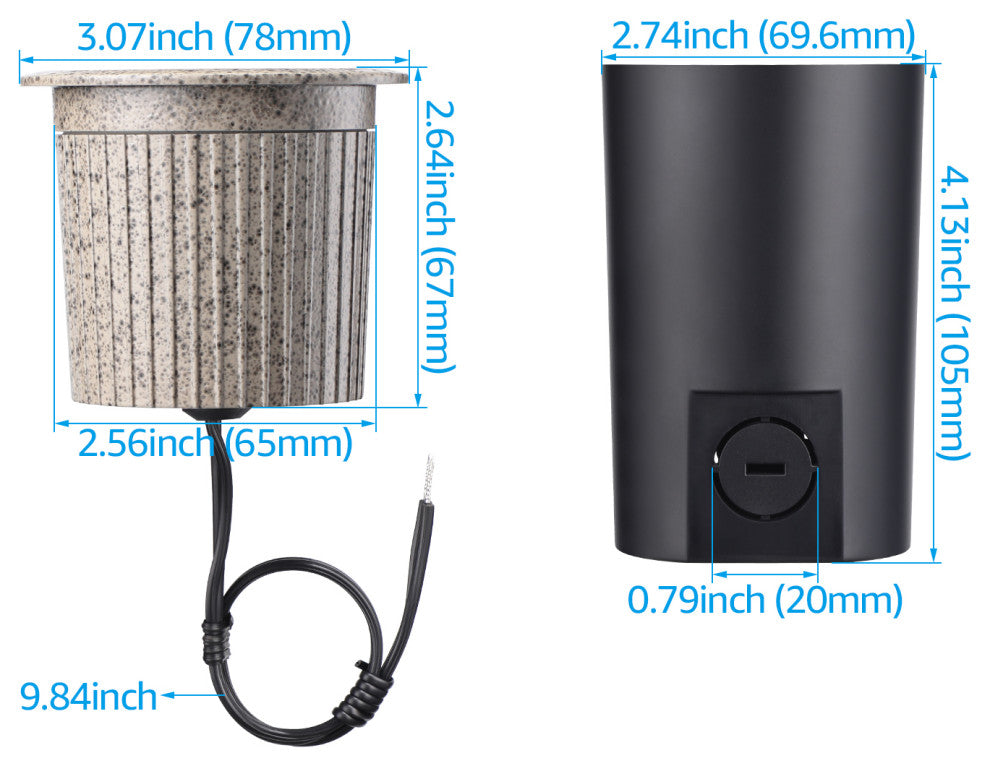 LEONLITE 6-Pack LED Low Voltage Landscape Pathway Lights