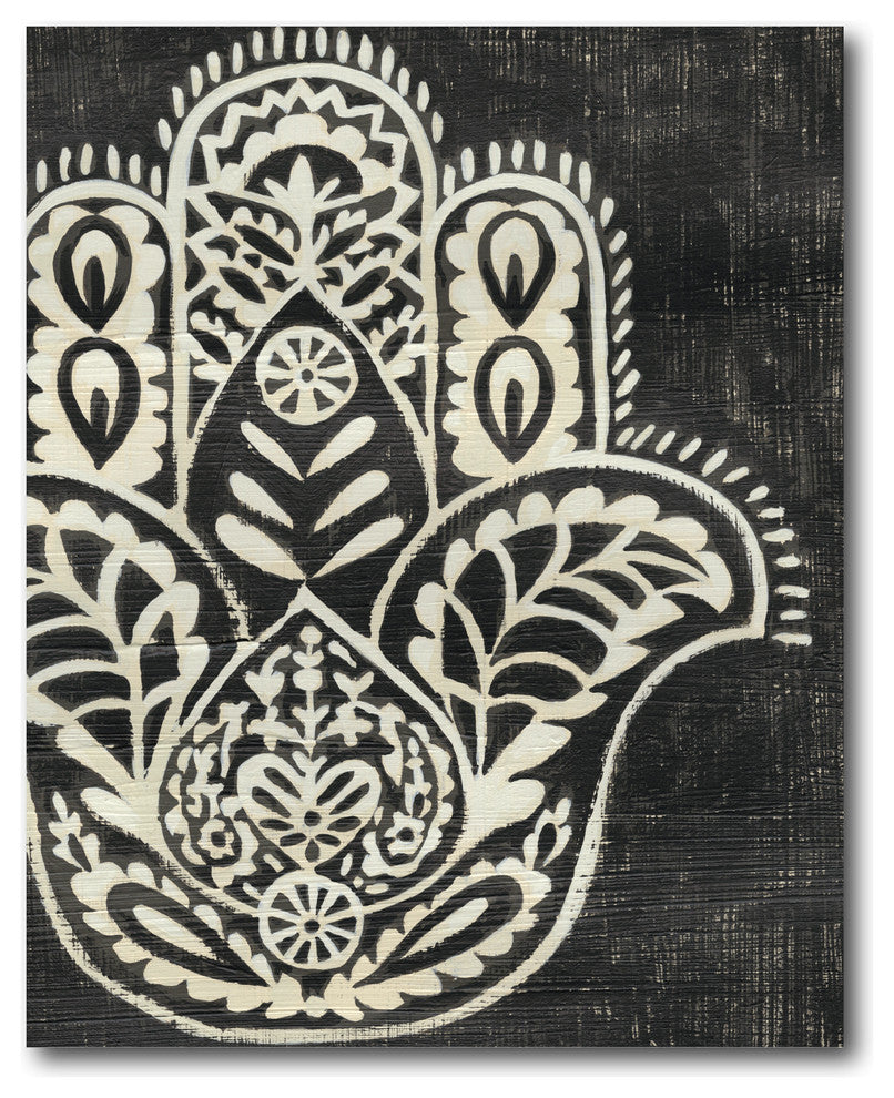 "Night Hamsa I" Gallery-Wrapped Canvas Wall Art, 16"x20"