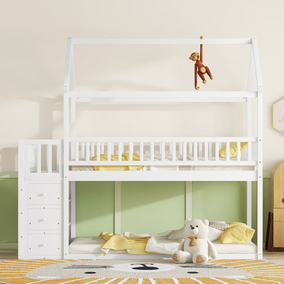 Gewnee TWIN/TWIN HOUSE BUNK BED