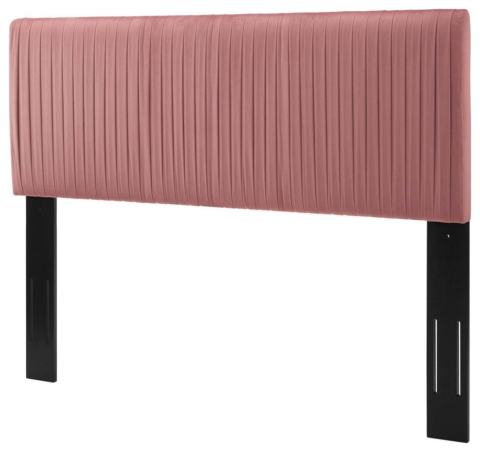 Tufted Headboard, Twin Size, Velvet, Pink, Modern Contemporary, Bedroom Master