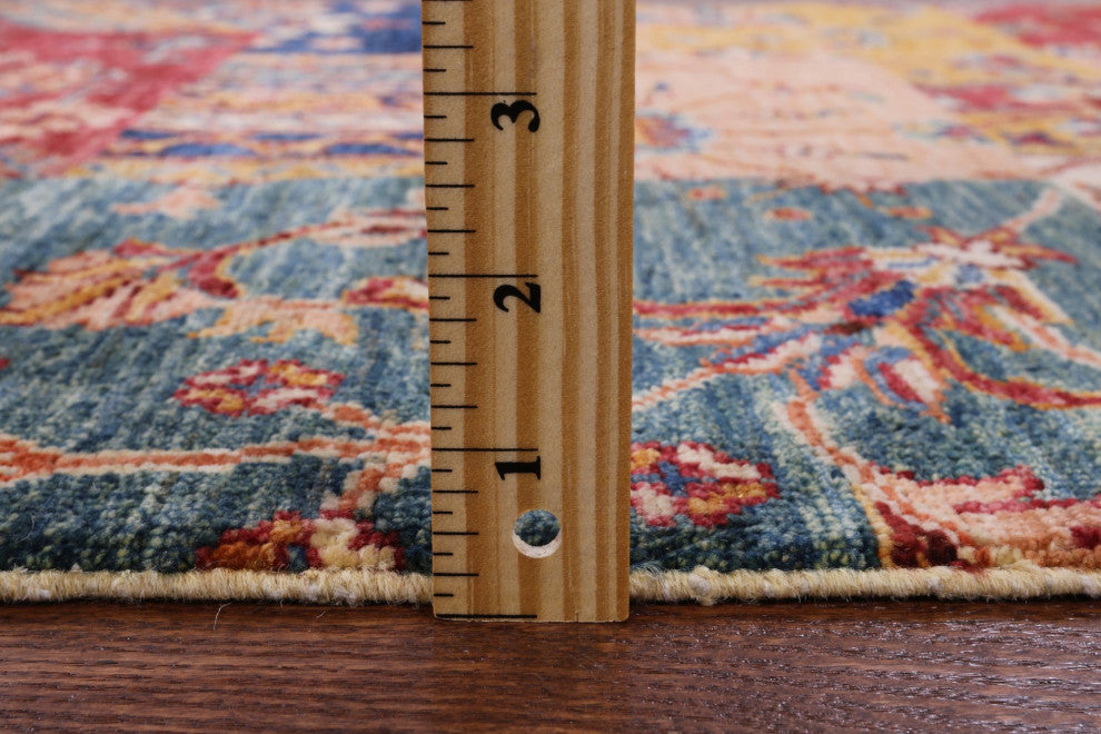 Super Kazak Hand-Knotted Wool Rug 2' 9" X 3' 8" Q7757