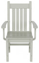 WestinTrends Patio Garden Poly Lumber Dining Arm Chair Indoor Outdoor Furniture, Sand
