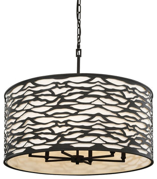 Varaluz-348P06CB-Six Light Pendant Carbon Black