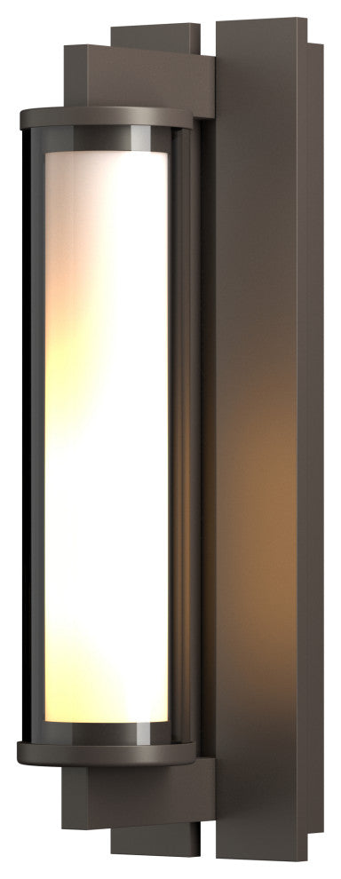 Fuse Outdoor Sconce, Coastal Dark Smoke Finish, Clear Glass