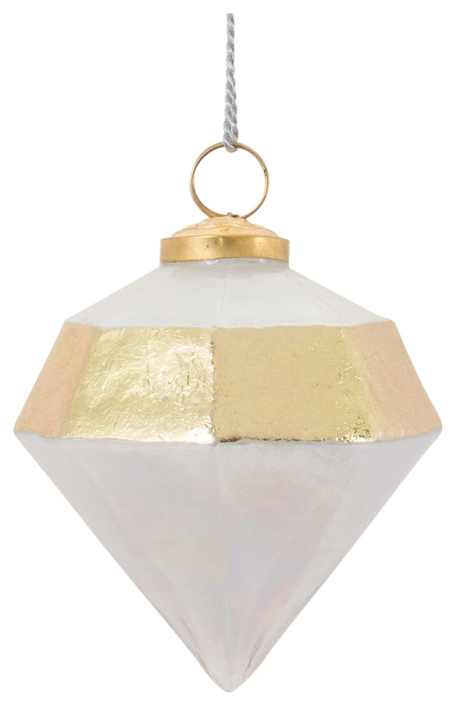Irredescent Glass Ornamnet, Set of 6