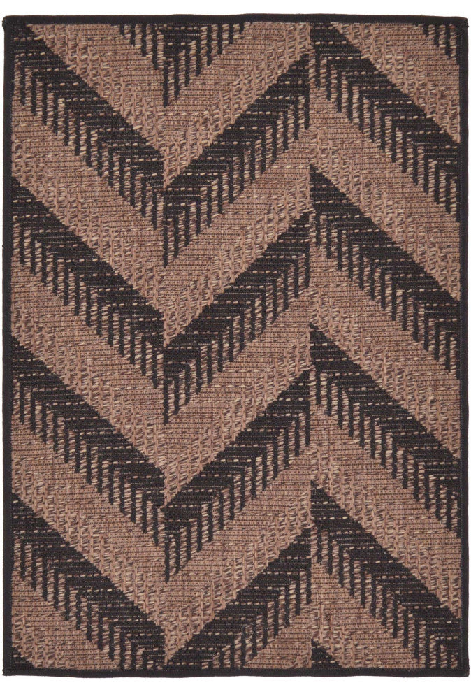 Rug Unique Loom Outdoor Modern Brown Rectangular 2' 2 x 3' 0
