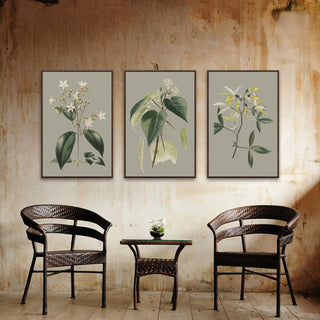 Tiny Blooms Triptych, 90x45