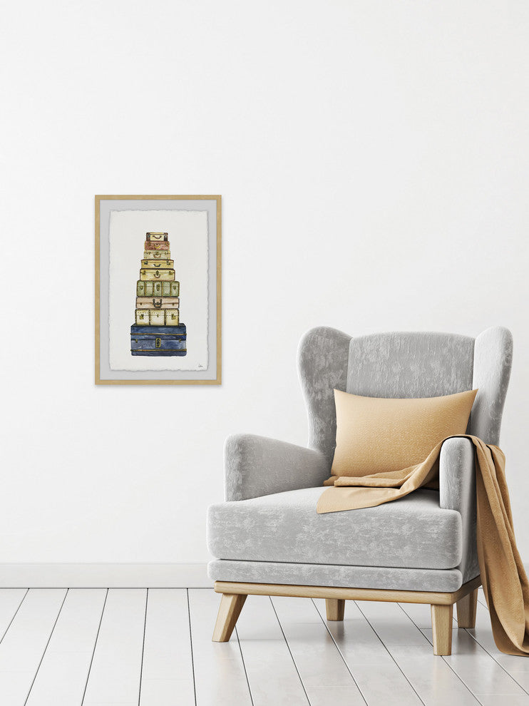 "A Good Traveller" Framed Painting Print, 12"x18"