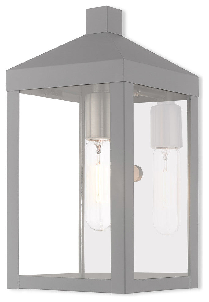Livex Lighting Nordic Gray 1-Light Outdoor Wall Lantern
