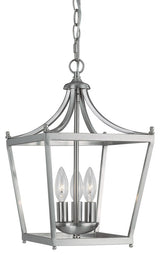 Capital Lighting Stanton 3-Light Foyer Fixture, Brushed Nickel