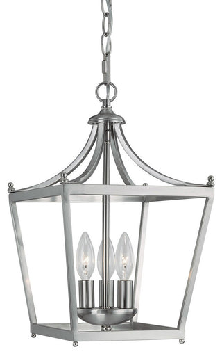 Capital Lighting Stanton 3-Light Foyer Fixture, Brushed Nickel