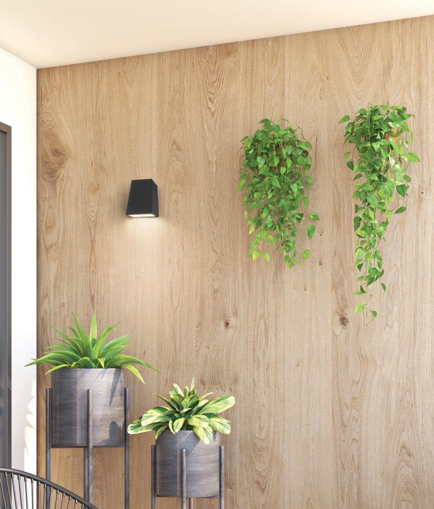 Edge Marine Grade LED Outdoor Wall Sconce, Black Finish