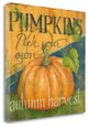 "Pick Your Pumpkins" By Kim Lewis, Giclee Print on Gallery Wrap Canvas