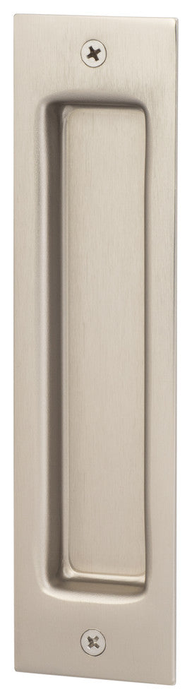 Flush Barn Door Handle, Satin Nickel