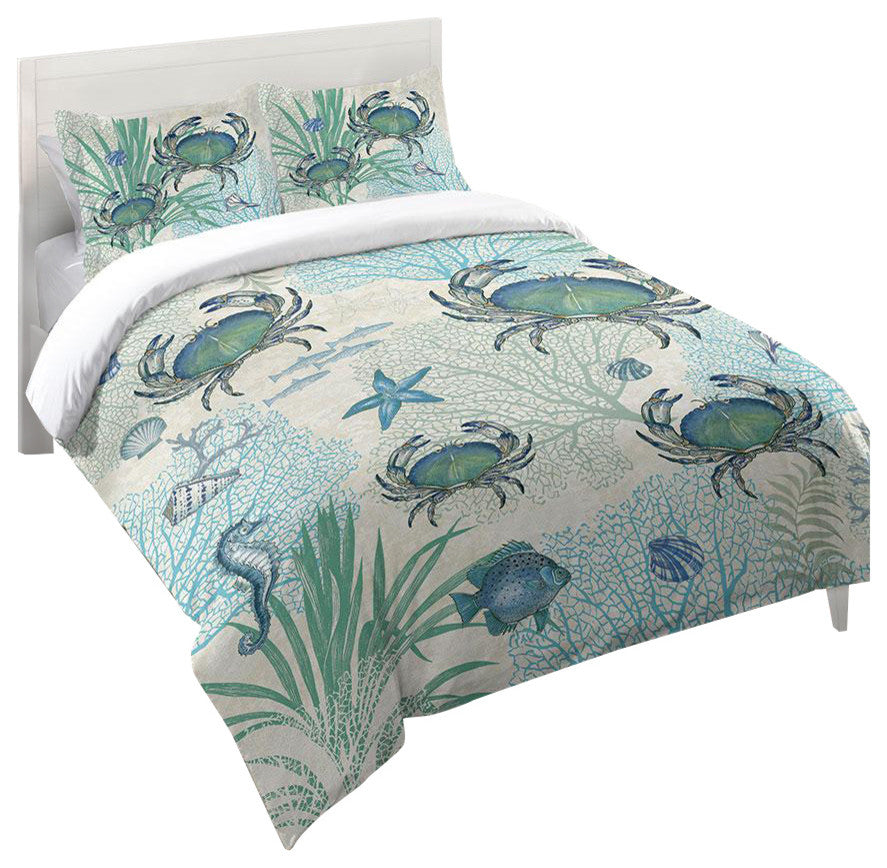 Blue Crab Comforter, Queen