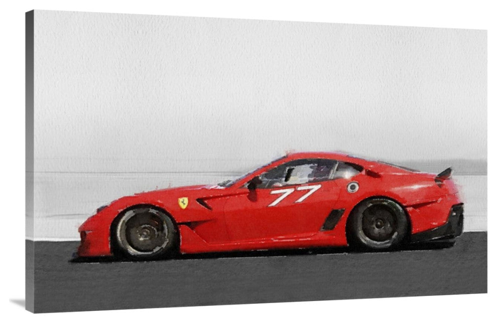 "2006 Ferrari 599 GTB Fiorano Watercolor" Fine Art Print