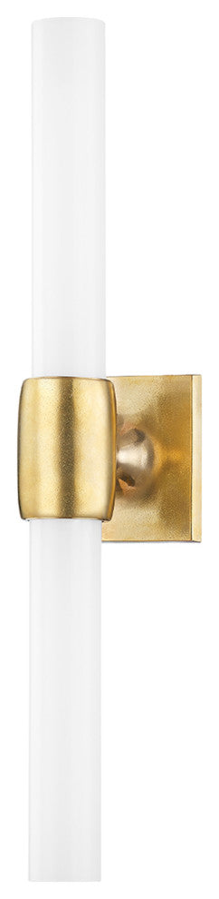 Hogan 2-Light Wall Sconce, Aged Brass