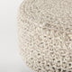 Bina Light Gray 4-Legged Wool Stool