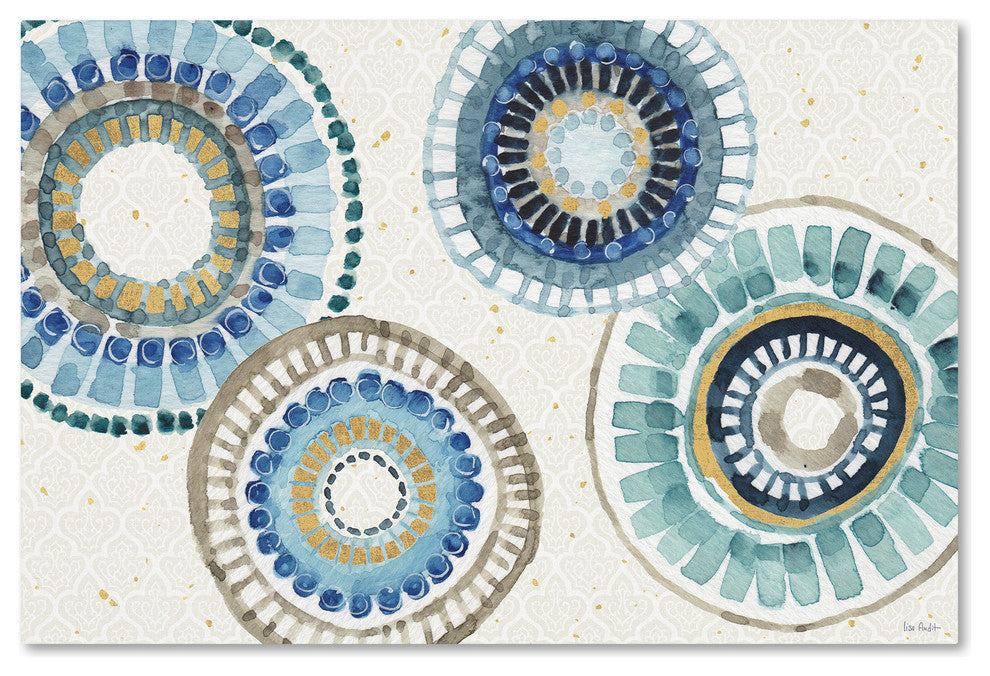 Lisa Audit 'Indigold XXV' Canvas Art, 19"x12"