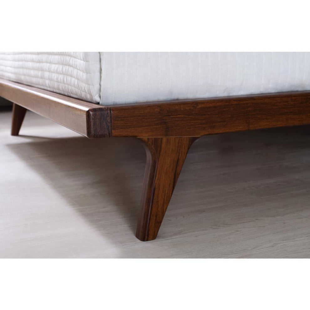 Mercury Upholstered Platform Bed, Exotic, Queen