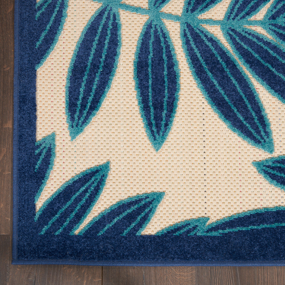 Nourison Aloha 7' x 10' Navy Tropical Area Rug