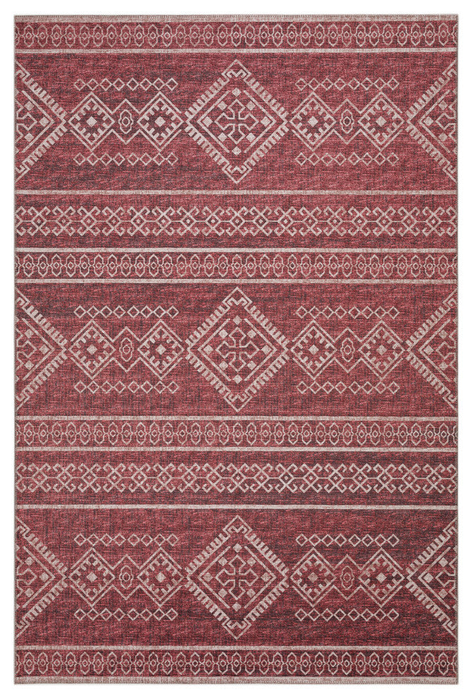 Indoor/Outdoor Sedona SN14 Paprika Machine Washable 9' x 12' Rug