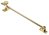 Genuine Solid Brass 12" Casement Adjuster, Polished Brass