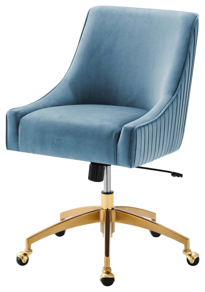Side Dining Chair, Blue, Velvet, Modern, Kitchen Bistro Restaurant Hospitality