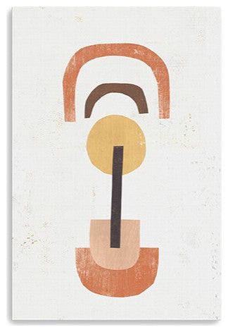 24" Abstract Shapes in Balance Canvas Wall Art