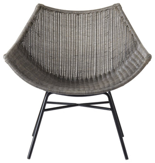 Kamala Gray Stained Rattan Lounge Chair